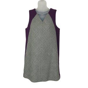 rag &  bone Two Toned Printed Wool Blend Oversized Sleeveless Mini  Dress Size M